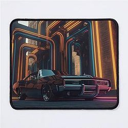 Dominic Toretto Neon Art Car Mouse Pad