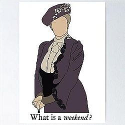 Violet Downton Abbey Poster