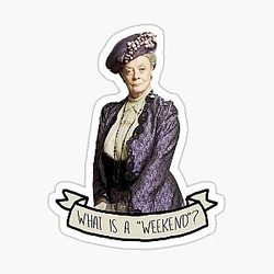 Lady Dowager Countess Violet of Downton Abbey Sticker