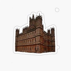 Poster of Highclere Castle in Hampshire UK sticker