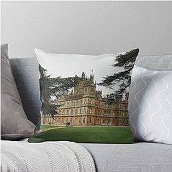 Highclere Castle Downton Abbey Throw Pillow