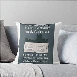 Blue Downton Abbey Throw Pillow