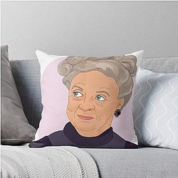 Downton Abbey Violet Portrait Throw Pillow