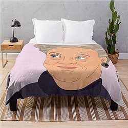Downton Abbey Grand Violet Portrait Throw Blanket