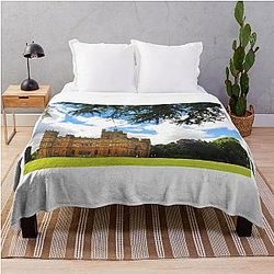 Highclere Castle Downton Abbey Hampshire England Throw Blanket