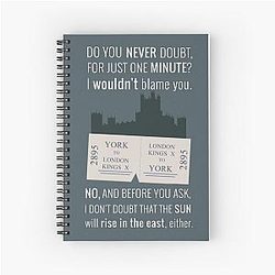 Blue Downton Abbey Notebook