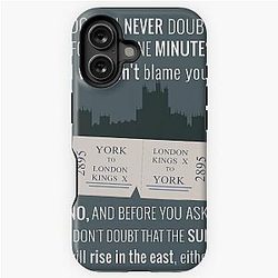Blue Downton Abbey iPhone Tough Case