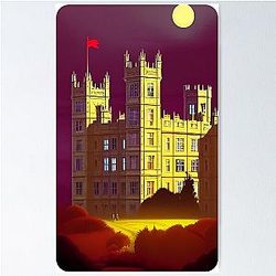 Downton Abbey Castle Poster