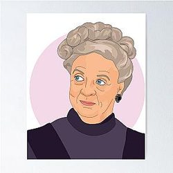 Downton Abbey Portrait of Violet