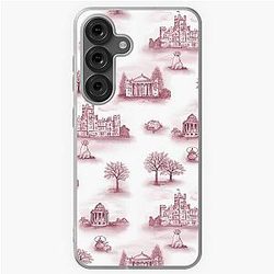 Burgundy Downton Abbey Toile Samsung Galaxy Soft Case