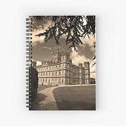 Highclere Castle Downton Abbey kingdom Spiral Notebook
