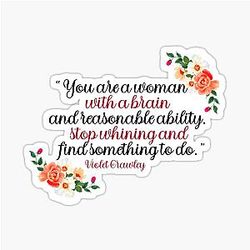 Downton Abbey Violet Sticker