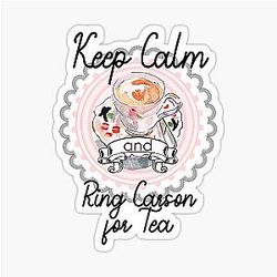 Downton Abbey Carson Tea Sticker