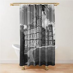 Highclere Castle England UK Downton Abbey Shower Curtain