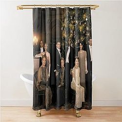 Downton Abbey Cast Poster Painting Shower Curtain