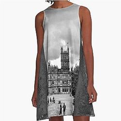 Highclere Castle Downton Abbey England A-Line Dress