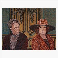Downton Abbey Painting Maggie Smith Shirley MacLaine Jigsaw Puzzle