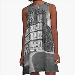 Highclere Castle Downton Abbey England UK A-Line Dress