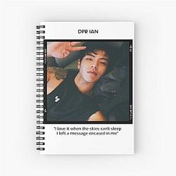 DPR Ian Custom Unisex T-Shirt - Gift For Kpop Addicts, Gift For K-Pop Fans, Cute Korean Fandom Gift Ideas Spiral Notebook