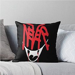 Bladee Drain Gang Shield Gang Never logo Throw Pillow