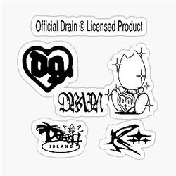 DRAIN GANG GRAVITY BOYS SHIELD GANG Sticker