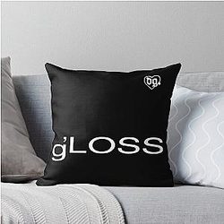 Ecco2k Drain Gang Loss logo Throw Pillow