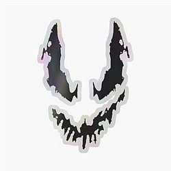 Drain Gang Face Holographic Sticker