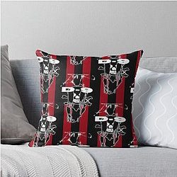 D-9 Drain Gang Design Throw Pillow