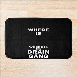 Where Is the Drain Gang Meetup White Bath Mat
