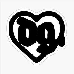 Drain Gang DG Heart Logo Sticker