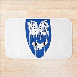 Bladee Drain Gang Never Shield Gang logo Bath Mat
