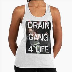 Bladee Drain Gang 4 Life Racerback Tank Top