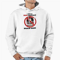 I am a mom against Drain gang merch Pullover Hoodie