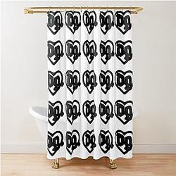 Drain Love Shower Curtain