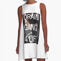 Bladee Drain Gang 4 Life A Line Dress