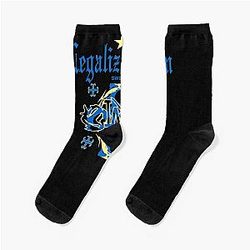 Bladee Drain Gang Legalize Sweden Socks