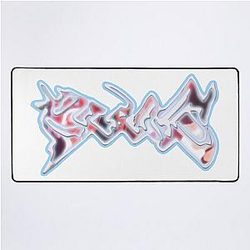 Bladee Drain Gang Lazer logo Desktop Mat