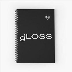 Ecco2k Drain Gang Loss logo Spiral Notebook