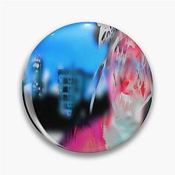 Bladee Drain Gang Sunset in Silver City Cover Merch Pin