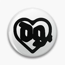 Drain Gang DG Heart Logo Pin
