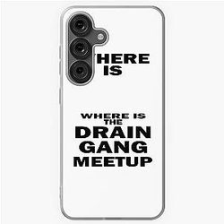 Where Is The Drain Gang Meetup Black Galaxy Case