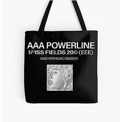Ecco2k Drain Gang Powerline Bliss Fields logo All Over Print Tote Bag