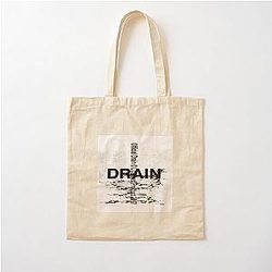 Drain Gang Logo Cotton Tote Bag