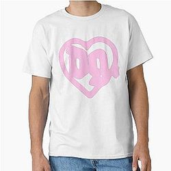 Pink drain gang love classic t shirt