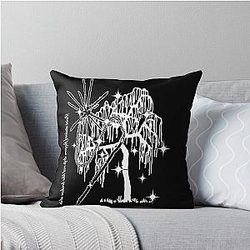Ecco2k Drain Gang Belgium Tree logo Throw Pillow
