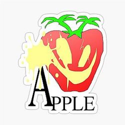Bladee Drain Gang Apple Merch Sticker