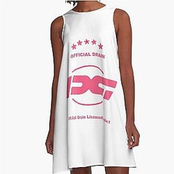 Drain Gang Sticker Pack A Line Dress