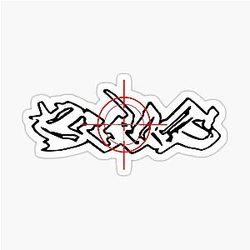 Bladee Drain Gang Scope Black Sticker