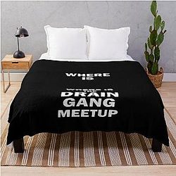 Where Is The Drain Gang Meetup Throw Blanket