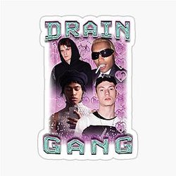 Drain Gang Vintage Bootleg Shirt Sticker